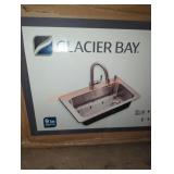 Glacier Bay 18GA Single Bowl Kitchen Sink