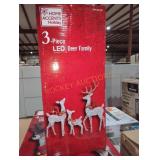 Home Accents 3-Piece LED Deer Family