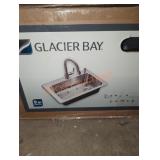 Glacier Bay 22"W x 33" L x 9" D single bowl sink