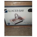 Glacier Bay 22"W x 33" L x 9" D single bowl sink