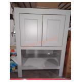 27"Wï¿½18.5"Dï¿½33.5"H Gray Bathroom Vanity Base