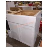 27" White Kitchen Base Cabinet