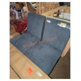 2 blue dining room chairs