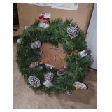 24" Holiday Door Wreath