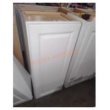 15" W x 13" D x 36" H white 1 door wall cabinet