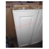 15" W x 13" D x 36" H white 1 door wall cabinet