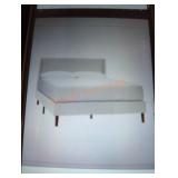 Handale ivory queen upholstery  platform bed