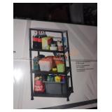 HDX 4-Tier Plastic Garage Storage Shelving Unit