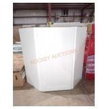 33.5"Wï¿½22"Dï¿½30"H White Corner Cabinet