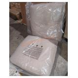 2-Piece Beige Chair Cushions