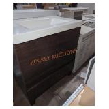 30" W x 18.5" D x 34" H bathroom sink vanity