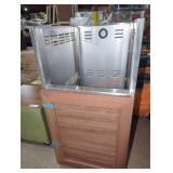 Outdoor Kitchen Stainless Steel Platinum Dual