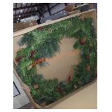 National Tree Company 36" Lit Spruce Wreath