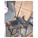 3 chairs stool leather