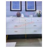 FUFU&GAGA 7-Drawer White dresser,