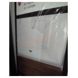 60" x 30" center drain shower Base white
