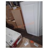 White corner 33" W x 22" D x 42" H wall cabinet