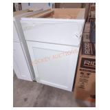 18" x 25" x 35" white kitchen cabinet base