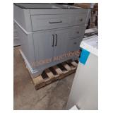 35" W x 24" D x 34" H bathroom vanity base