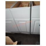 12" W  x 25" D x 35" H white cabinet base