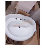 Glacier Bay Westminster 21"Pedestal Sink Basin
