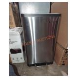 Songmics stainless step  garbage can