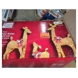 3-piece polar wishes LED gold Deer scene