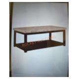 Caleb 48" Expresso large rectangle coffee table