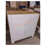 30" White Vanity Cabinet Only