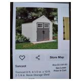 Suncast Tremont Resin Storage Shed. (2 of 2)