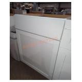 24"Wï¿½24"Dï¿½34.5"H White Base Cabinet