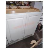 36" W x 13" D x 36" H white 2 door wall cabinet