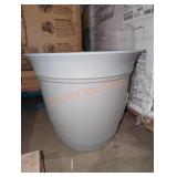 Large 20" Gray Plastic Planter