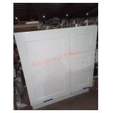 30"Wï¿½18"Dï¿½34"H White Bathroom Vanity Base