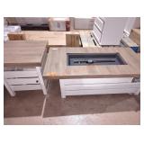 HDC 48" Tile Top LP Gas Fire Pit w/Tank Holder