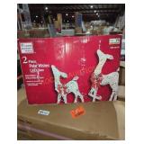 Home Accents 2 piece Polar Wishes LED deer