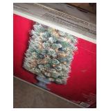 6 ft sparkling Amelia Pine potted pre-lit tree