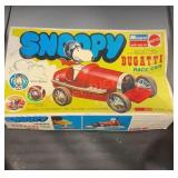 Vintage snoopy Bugatti model by Mattel ( box only)