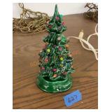 Vintage ceramic Christmas tree, mini 8 inches high