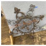 Decorative metal wall hanger