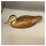 Mallard hen wooden duck