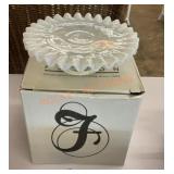 Fenton opalescent pedestal dish