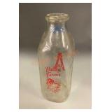 Vintage Valley Farms milk bottle