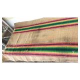 Vintage Mexican runner rug