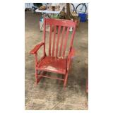 Vintage wooden rocking chair