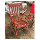 Vintage wooden rocking chair