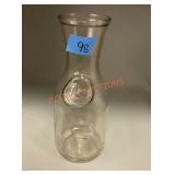 Vintage glass carafe