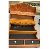 Handmade small wall storage shelves
