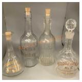 Vintage decanter lot