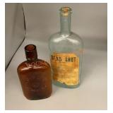 Vintage Gustave Mayer and dead shot bottles